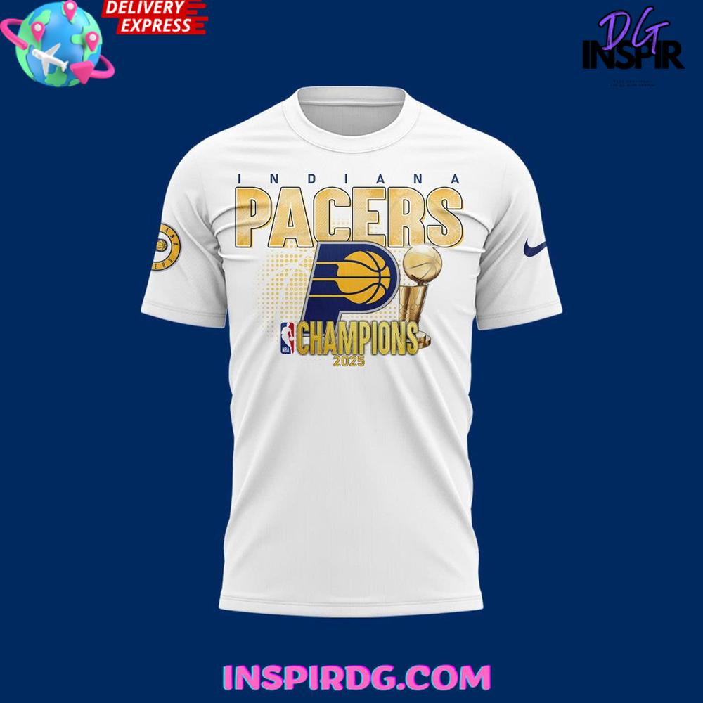Indiana Pacers 2025 Nba Champions Celebration Shirt Collection - Image 2