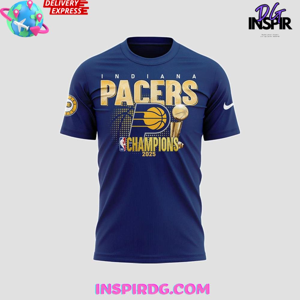 Indiana Pacers 2025 Nba Champions Celebration Shirt Collection - Image 5