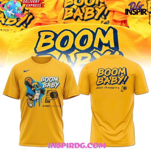 Indiana Pacers Boom Baby 2025 Playoffs T-Shirt