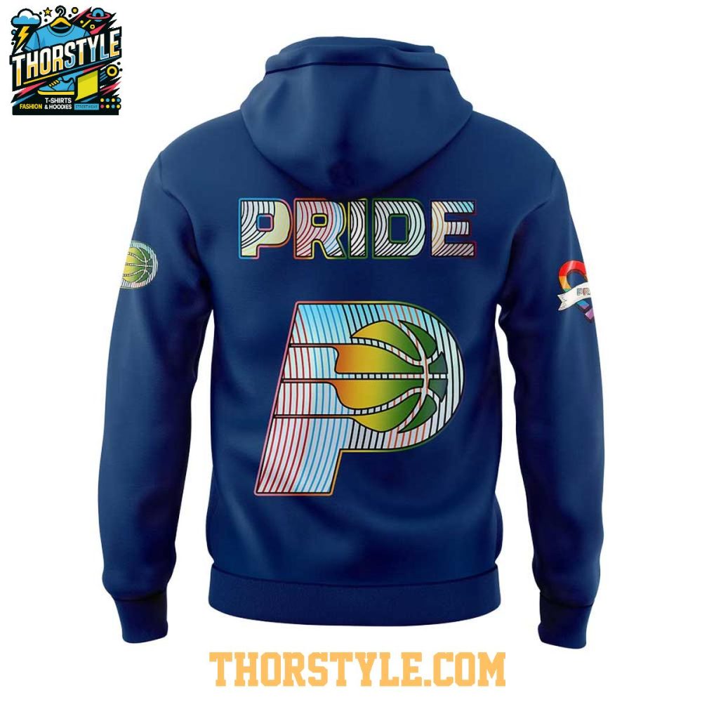 Indiana Pacers Lgbtq Pride 2025 Be The Proud Hoodie T-Shirt - Image 3