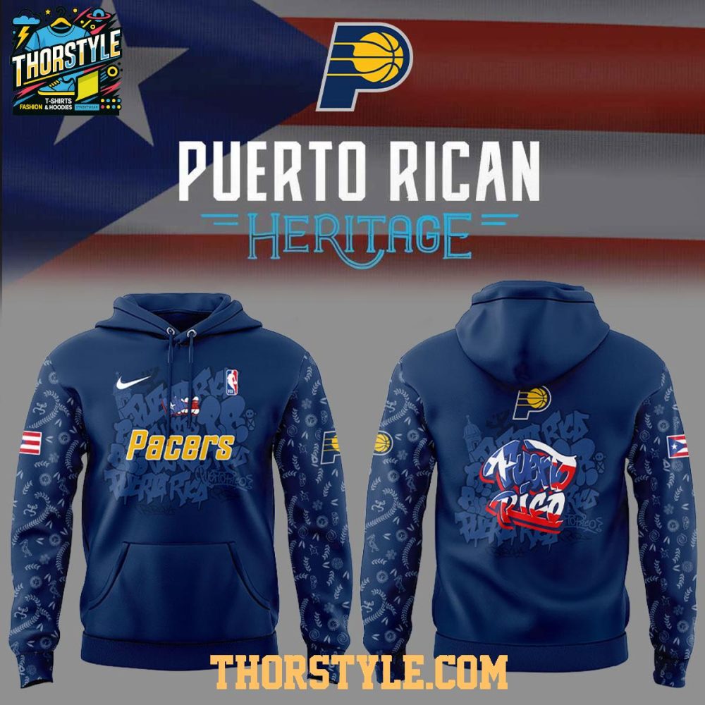 Indiana Pacers Puerto Rican Heritage Root And Culture 2025 Hoodie T-Shirt