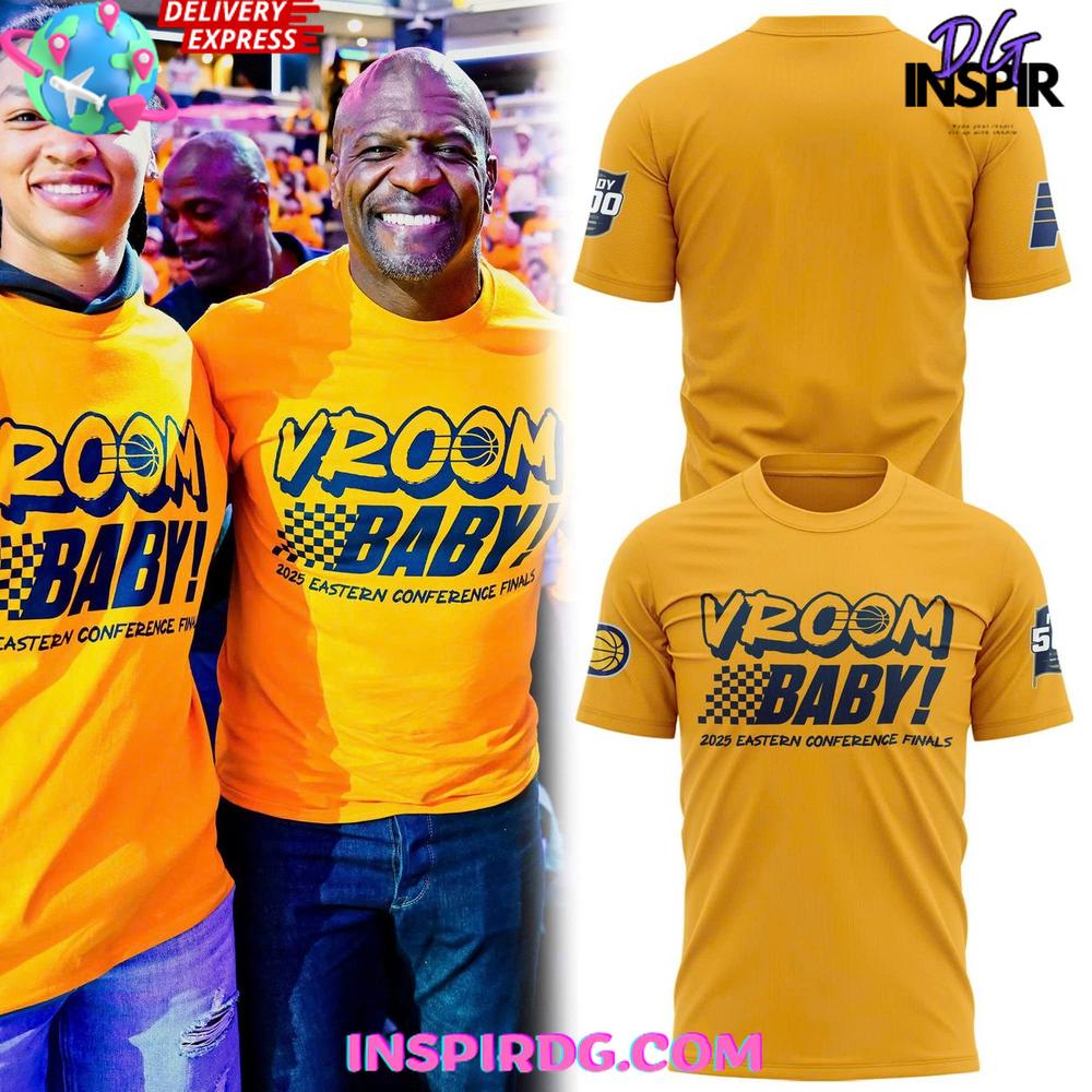 Indiana Pacers Vroom Baby 2025 Eastern Conference Finals Limited T-Shirt