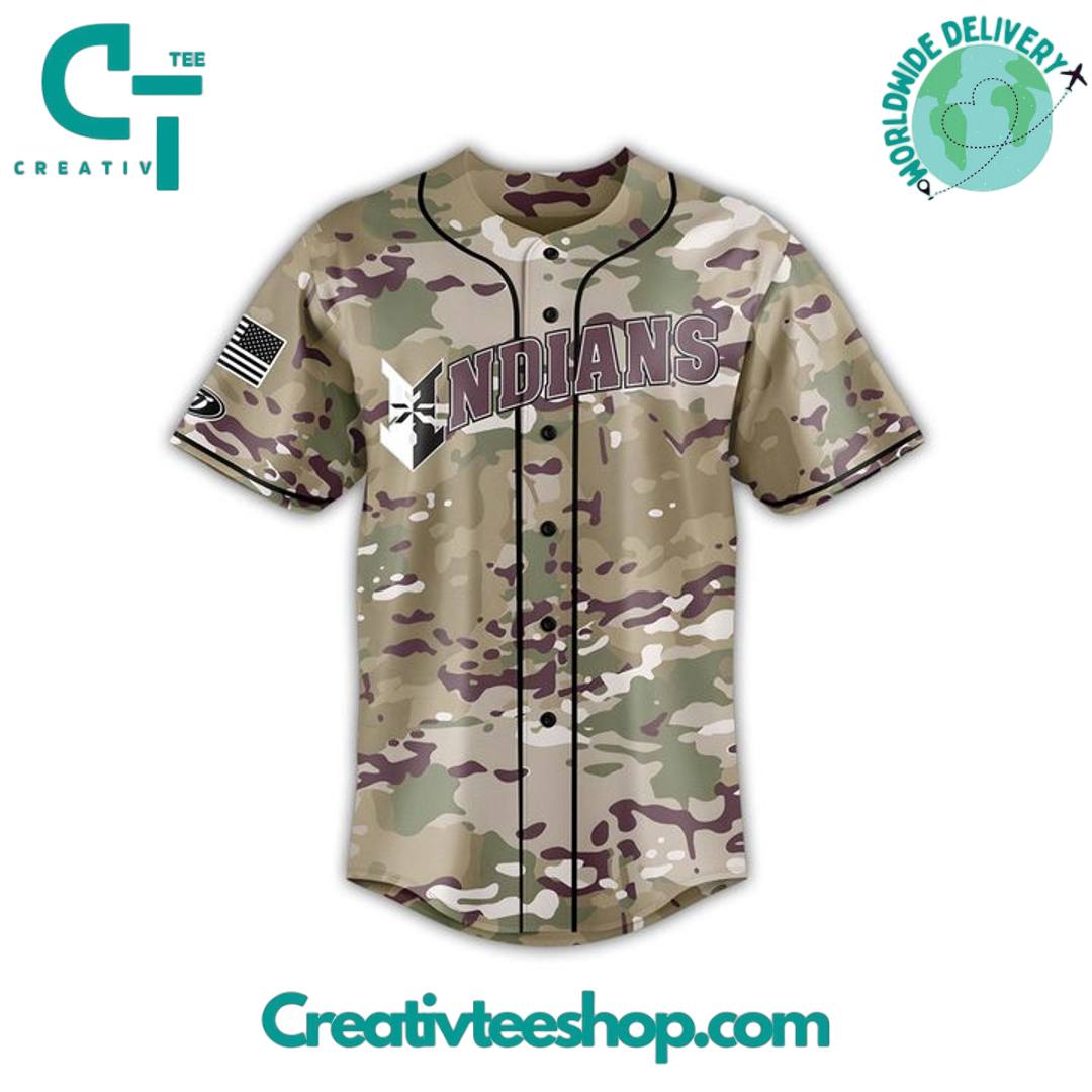 Indianapolis Indians X 2025 Memorial Day Camo Personalized Baseball Jersey - Image 2