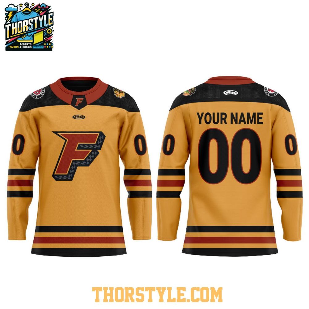 Indy Fuel All Yellow Jersey Debut Night 2026 Personalized Hockey Jersey - Image 2