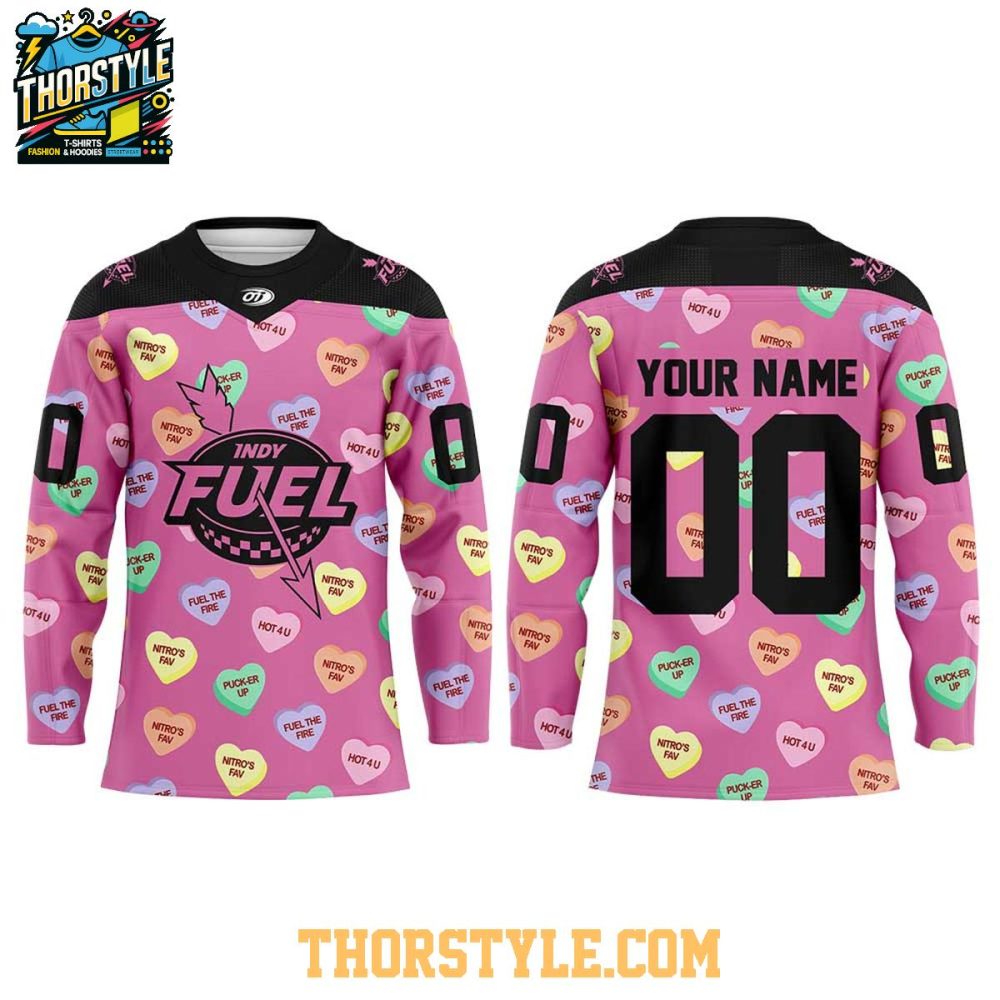 Indy Fuel Valentine 2026 Day Personalized Hockey Jersey - Image 2