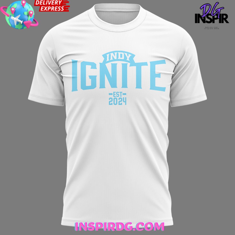 Indy Ignite Pro Volleyball 2024 White T-Shirt - Image 2