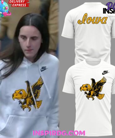 Iowa Hawkeyes Flying Herky 2025 White T-Shirt