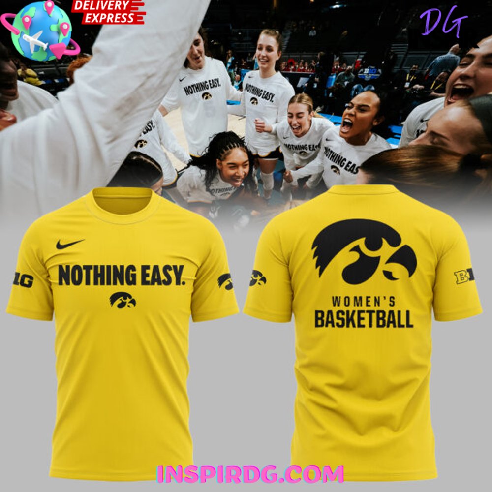 Iowa Hawkeyes Nothing Easy Special Gold T-Shirt
