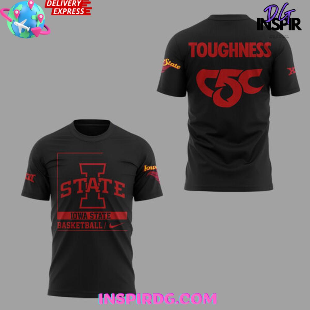 Iowa State Basketball “Toughness C5C” Special T-Shirt - Image 2