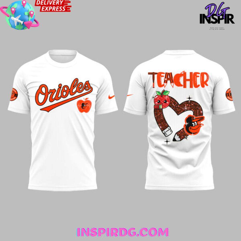 Baltimore Orioles Teacher Appreciation 2025 Collection Shirt - Image 2