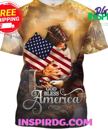 Jesus God Bless America T-Shirt