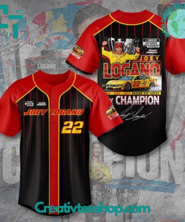 Joey Logano 3X Champions Nascar Cup Series Baseball Jersey