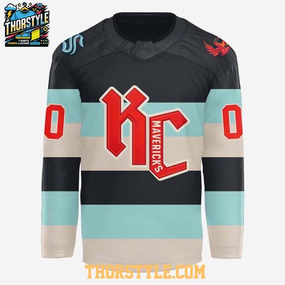 Kansas City Mavericks X Classic Night Throwback 2026 Personalized Hockey Jersey - Image 2