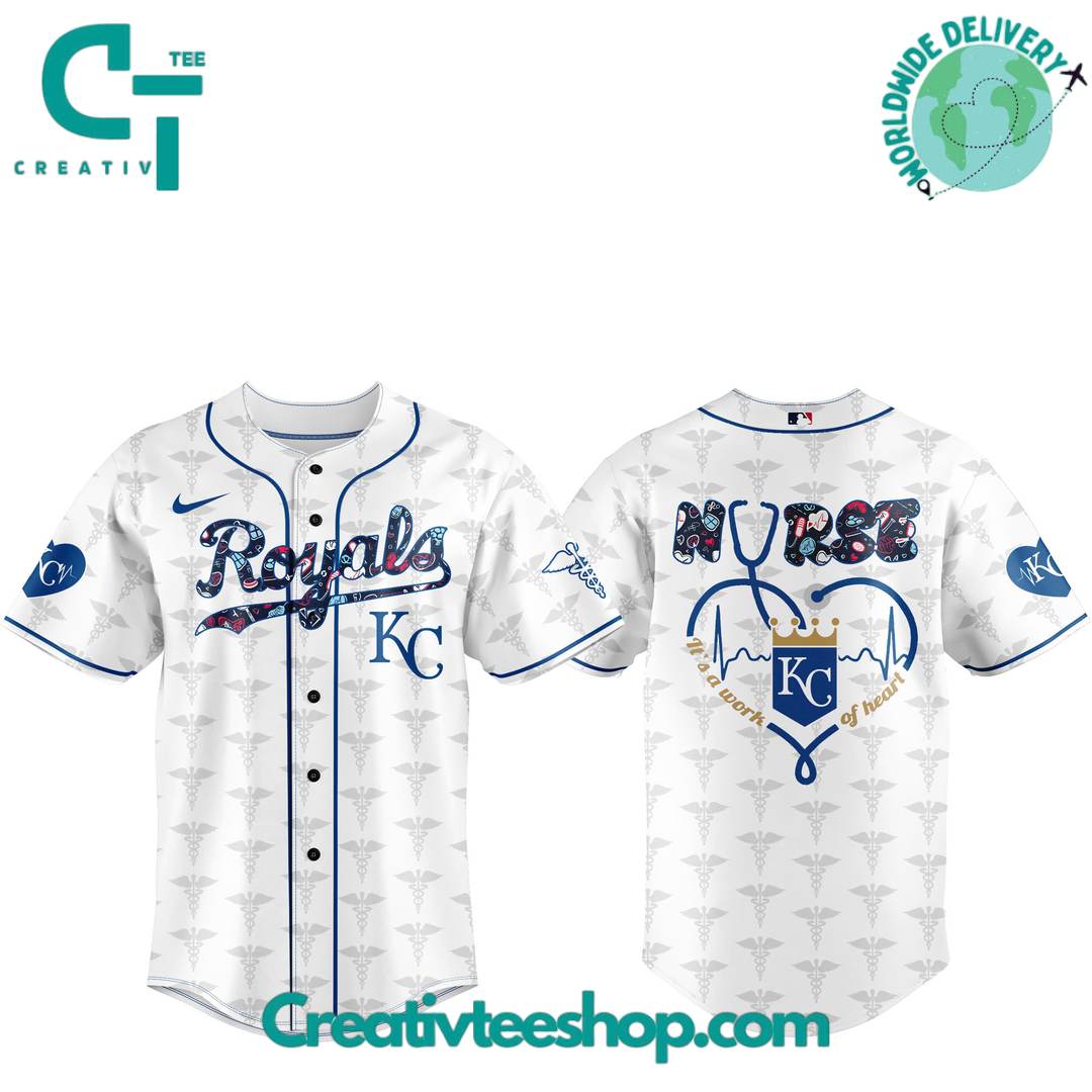 Kansas City Royals X Nurses Night Special Baseball Jersey - Image 2