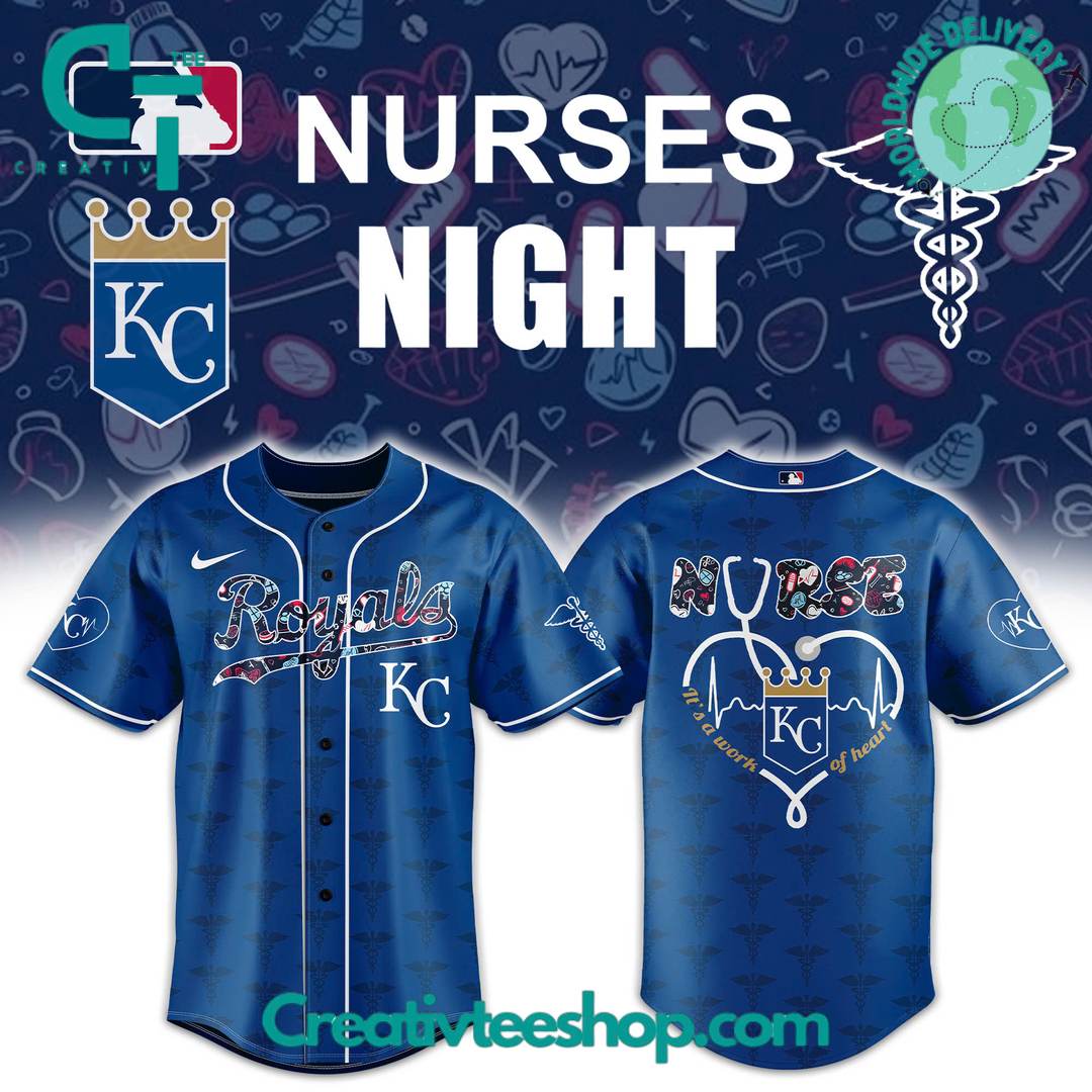 Kansas City Royals X Nurses Night Special Baseball Jersey - Image 3