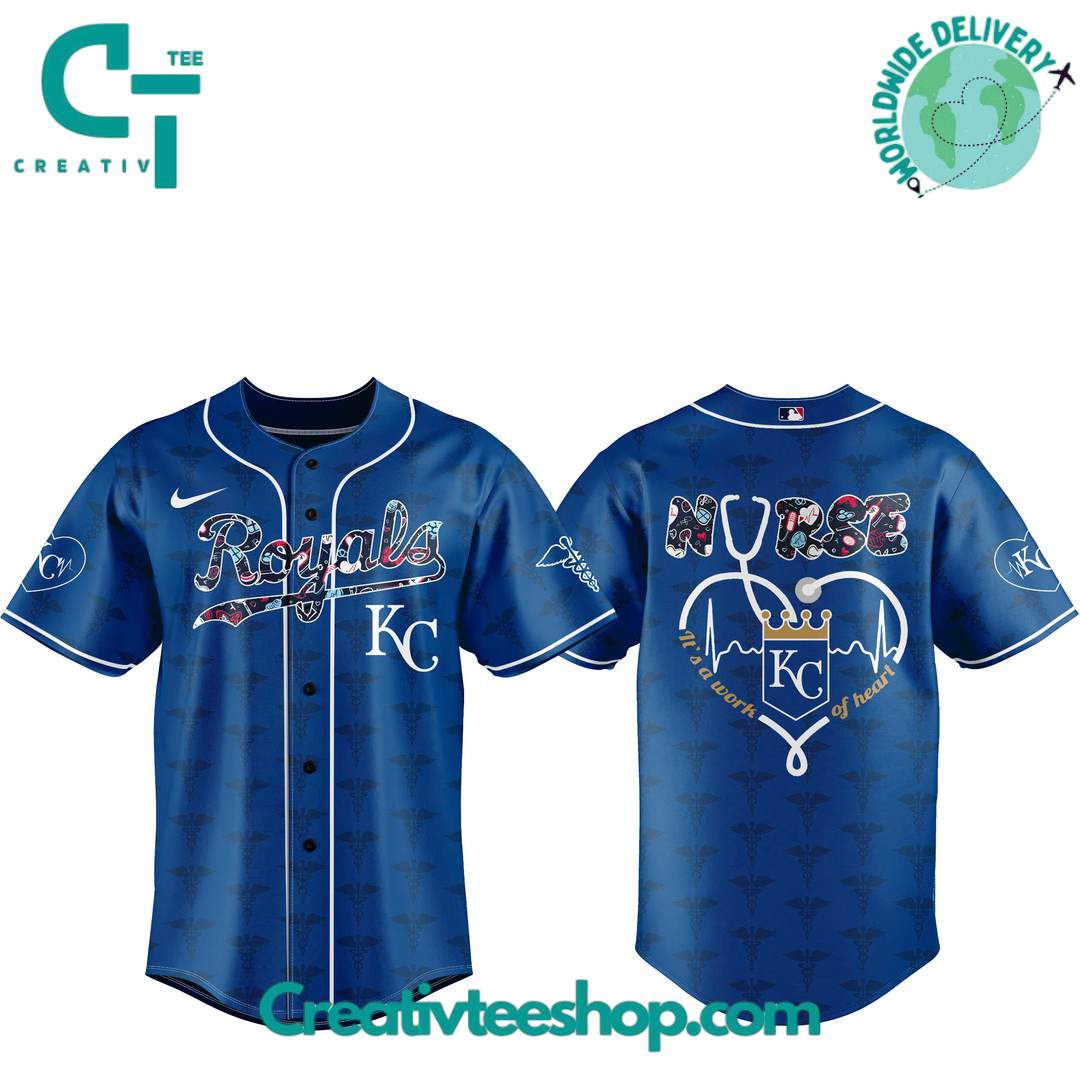 Kansas City Royals X Nurses Night Special Baseball Jersey - Image 4