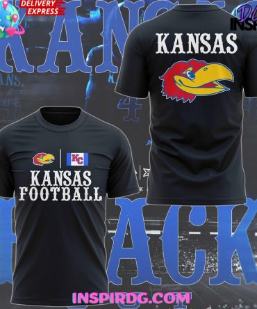 Kansas Jayhawks Football 2024 Black T-Shirt