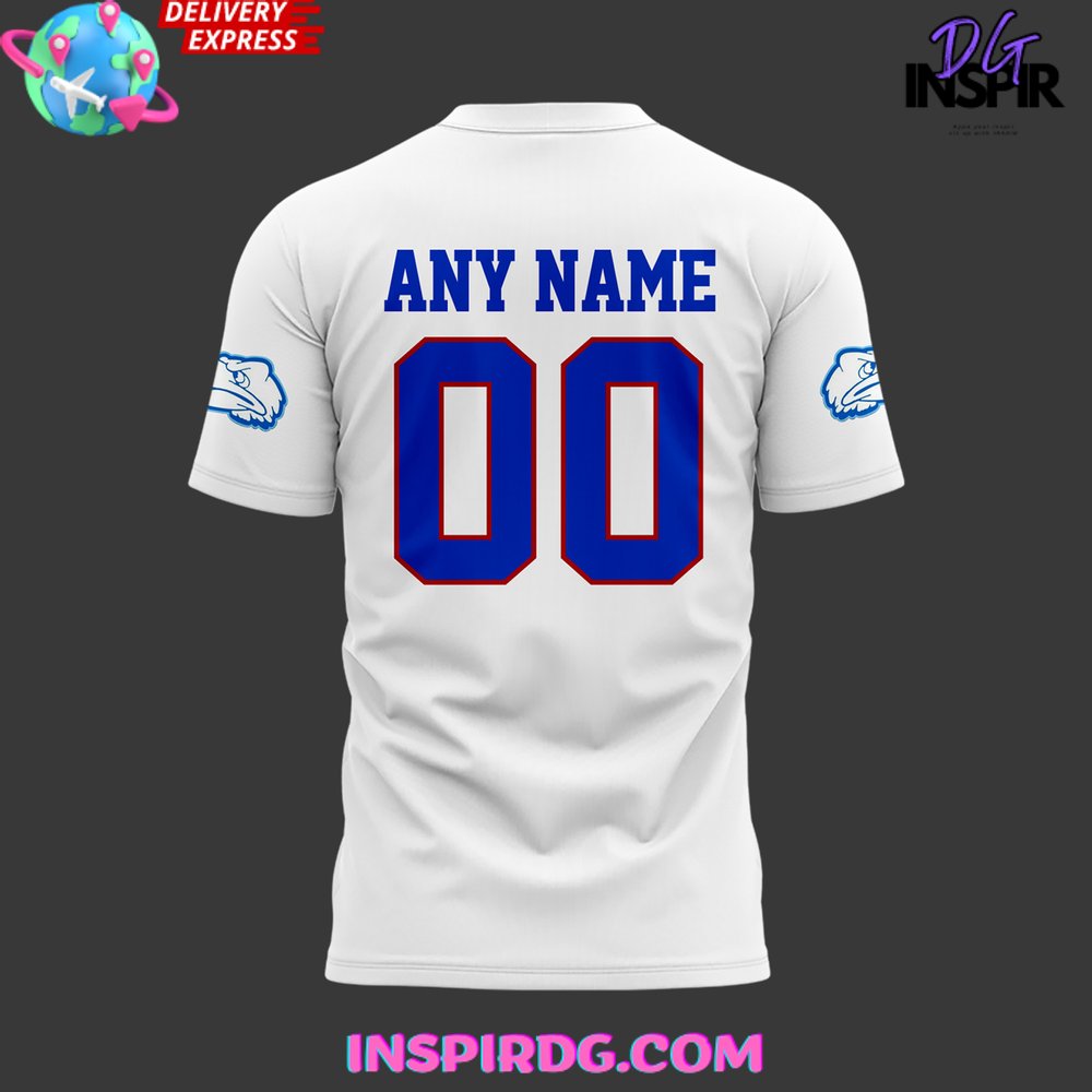 Kansas Jayhawks Football Big Xii White T-Shirt - Image 3