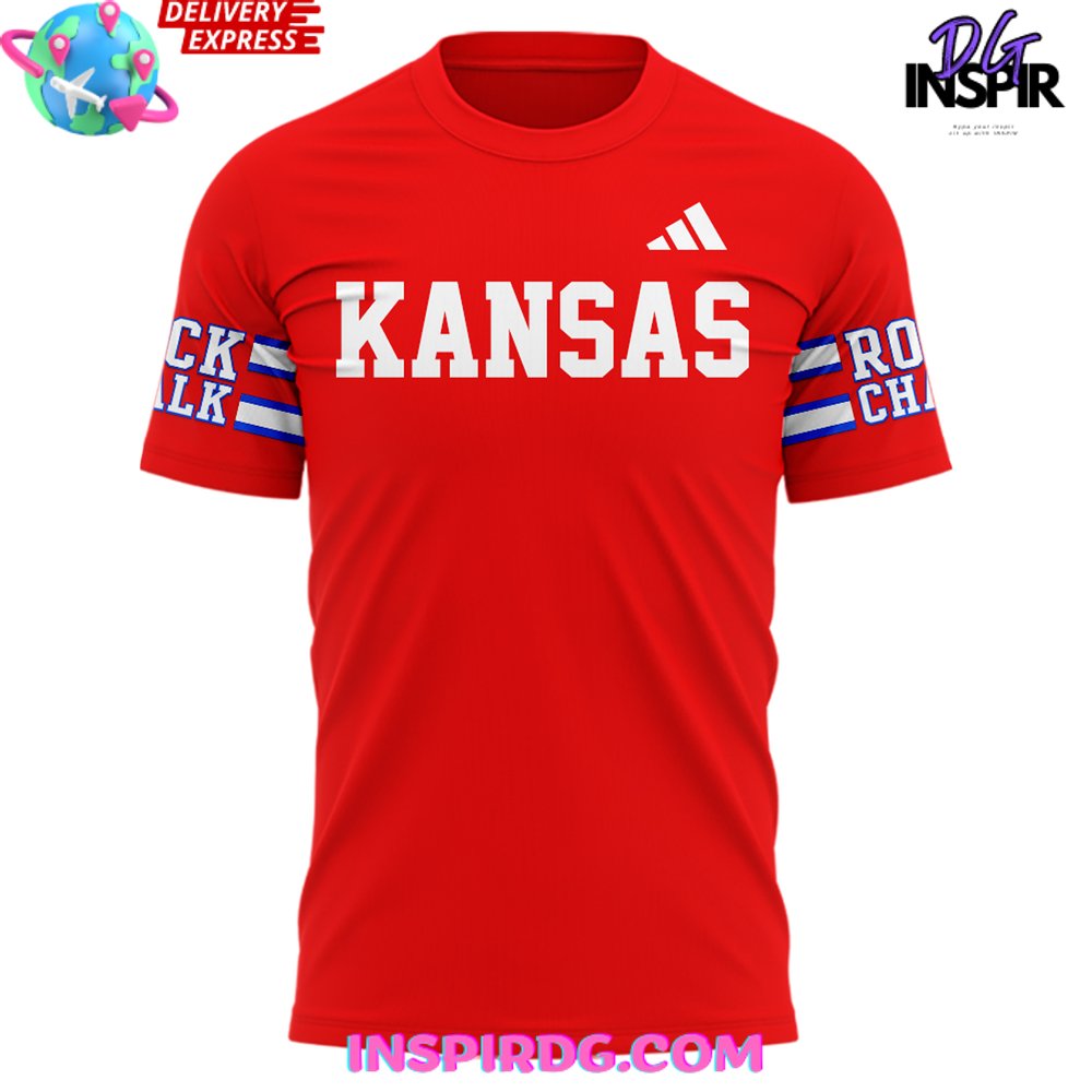 Kansas Jayhawks Rock Chalk 2024 T-Shirt - Image 2