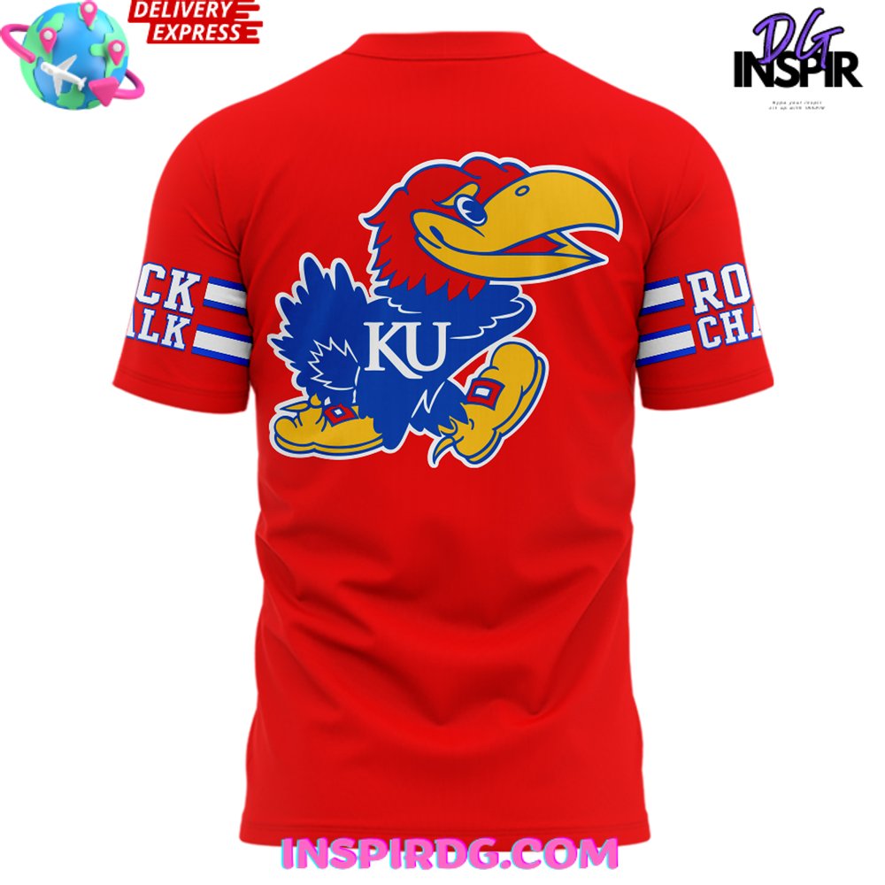 Kansas Jayhawks Rock Chalk 2024 T-Shirt - Image 3