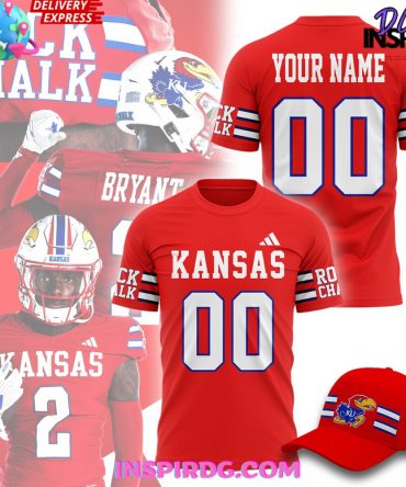 Kansas Jayhawks Rock Chalk Football 2024 T-Shirt