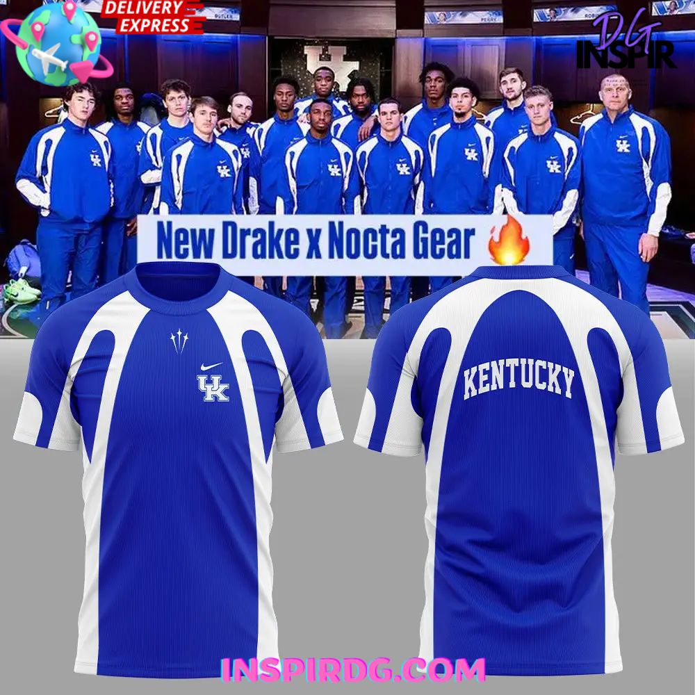 Kentucky Wildcats New Drake X Nocta Gear T-Shirt