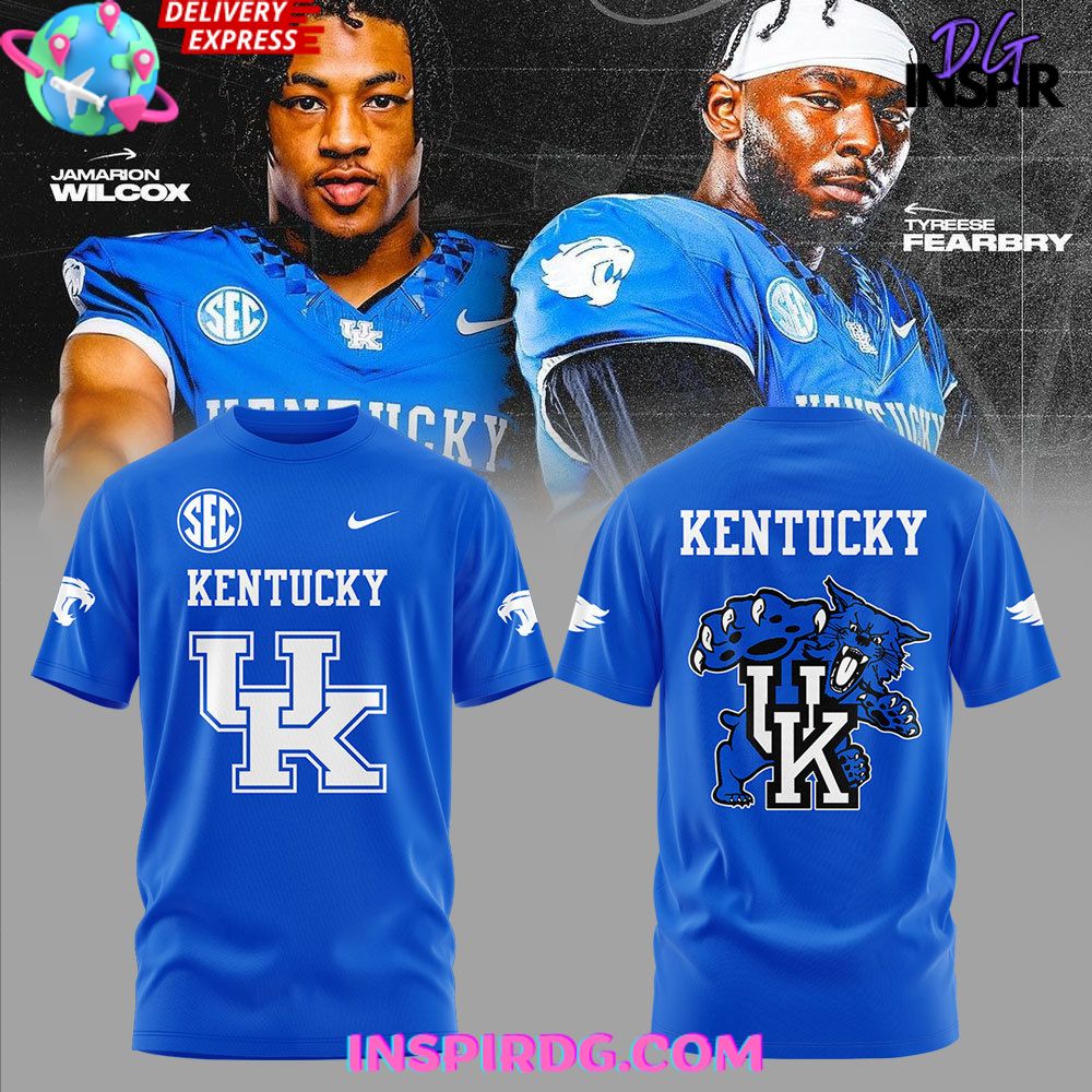 Kentucky Wildcats Sec Uniform 2024 Blue T-Shirt
