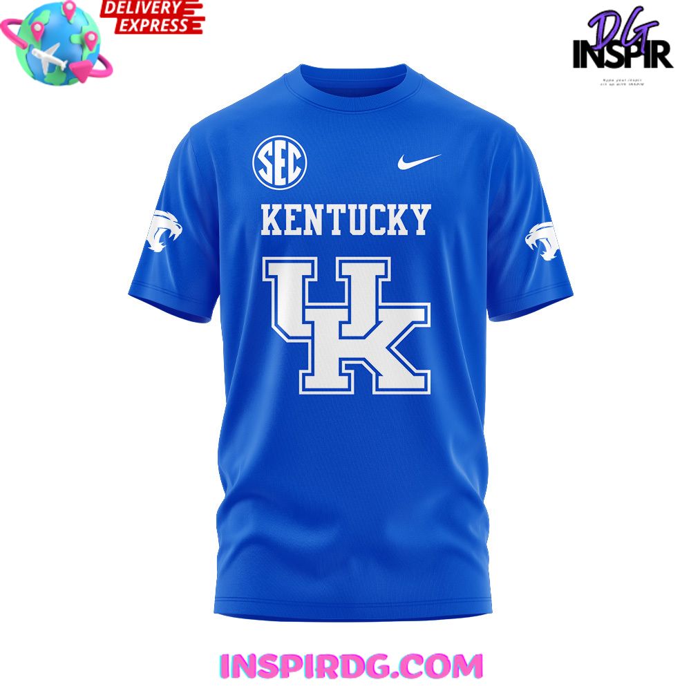 Kentucky Wildcats Sec Uniform 2024 Blue T-Shirt - Image 2