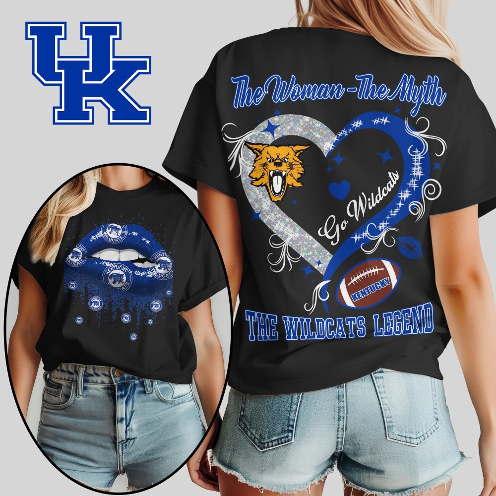 Kentucky Wildcats , Premium Ncaa The Woman The Myth The Legend T-Shirt