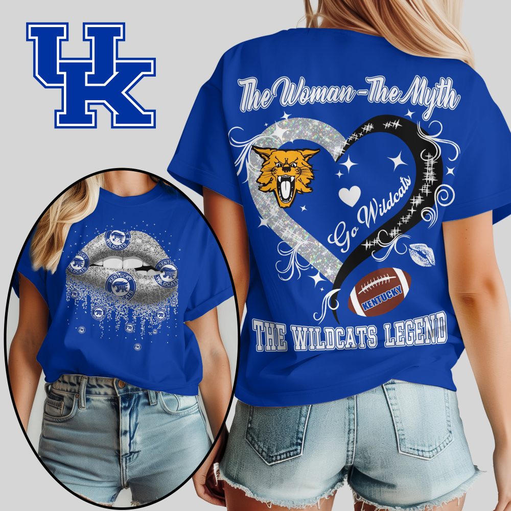Kentucky Wildcats , Premium Ncaa The Woman The Myth The Legend T-Shirt