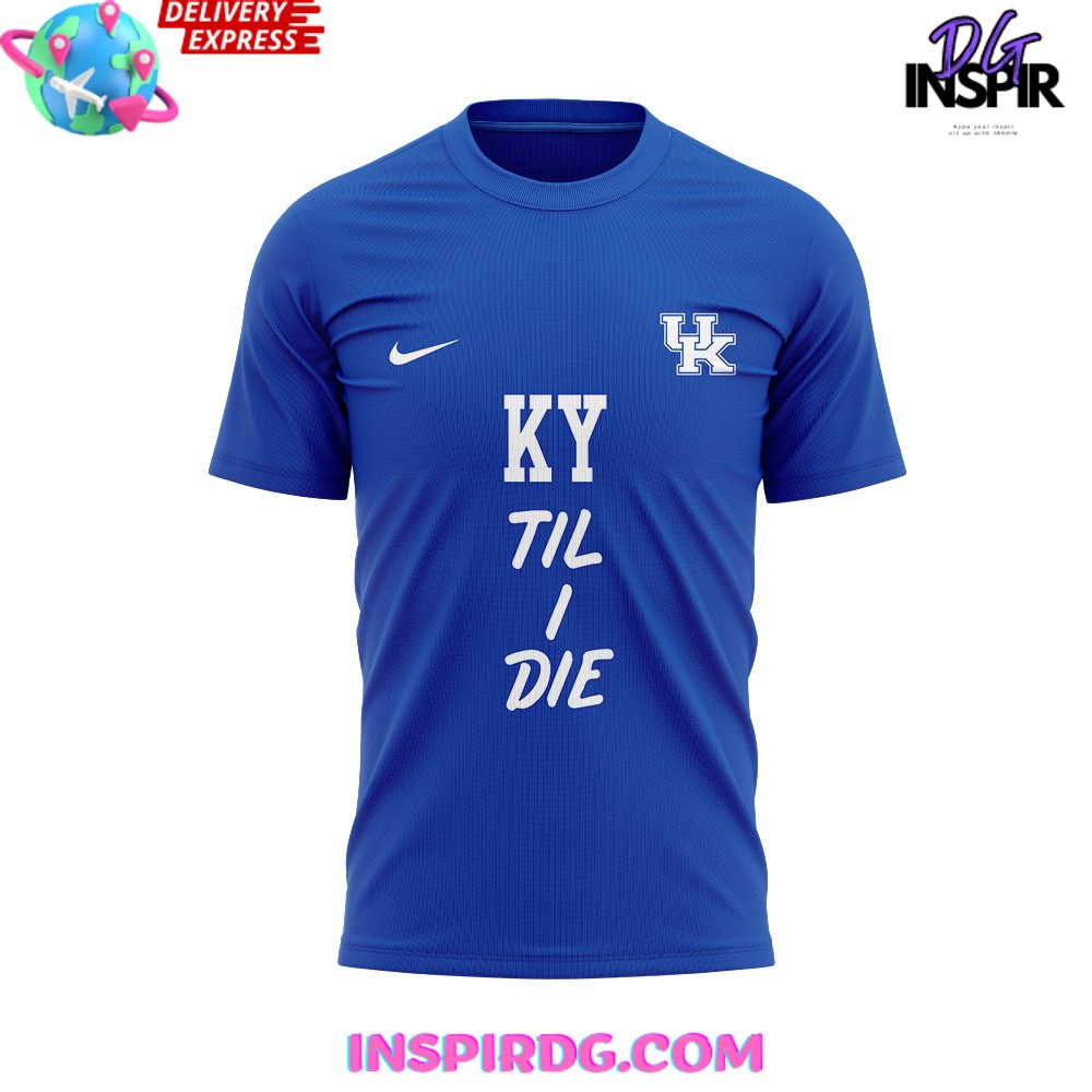 Kentucky Wildcats Til I Die Special Blue T-Shirt - Image 2
