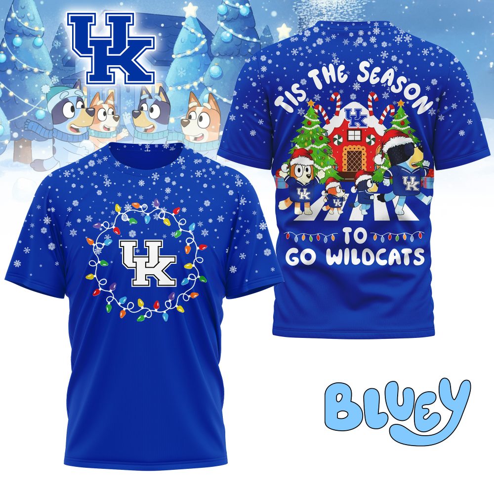 Kentucky Wildcats , Premium Ncaa Tis The Season Christmas T-Shirt