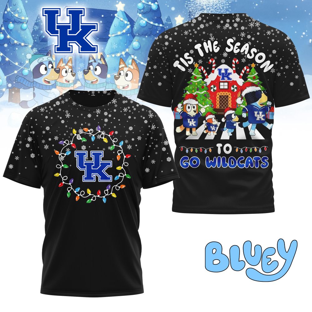 Kentucky Wildcats , Premium Ncaa Tis The Season Christmas T-Shirt