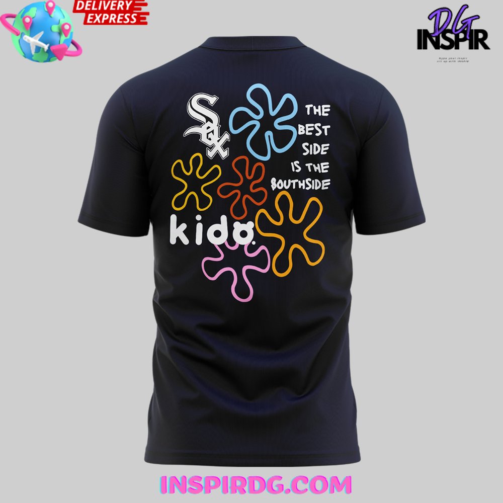 Kido X Chicago White Sox 2024 Navy T-Shirt - Image 3