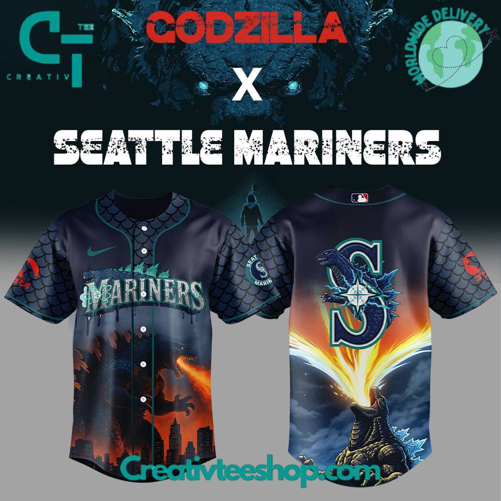 Seattle Mariners X Godzilla Special Edition Baseball Jersey