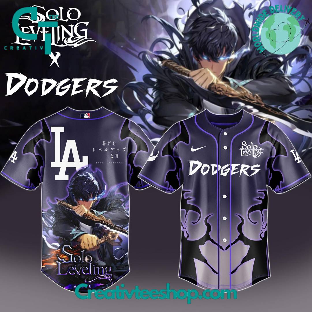 Los Angeles Dodgers X Solo Leveling Exclusive Baseball Jersey