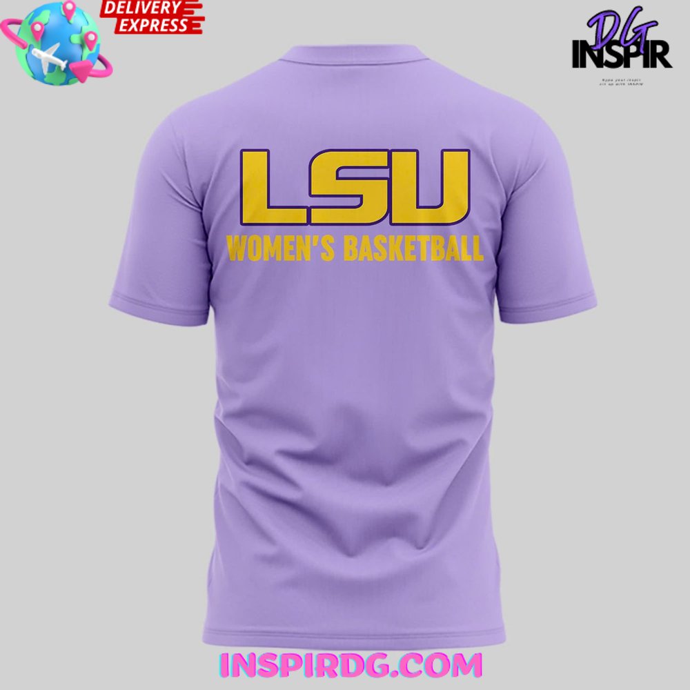 Lsu Tigers Women'S Basketball 2025 Purple T-Shirt - Image 3