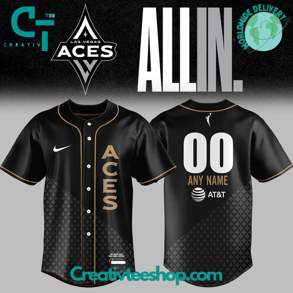 Las Vegas Aces All In Baseball Jersey