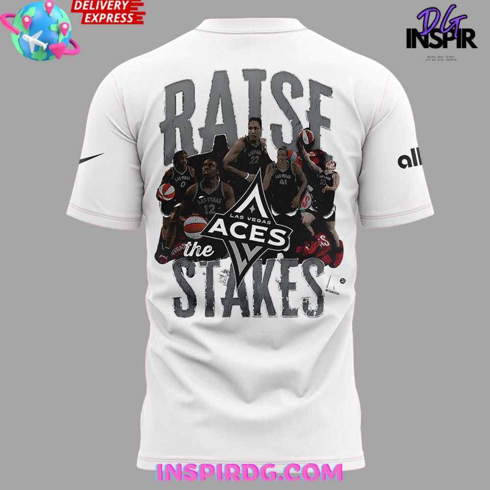 Las Vegas Aces New Day Same Smile 2024 T-Shirt - Image 3
