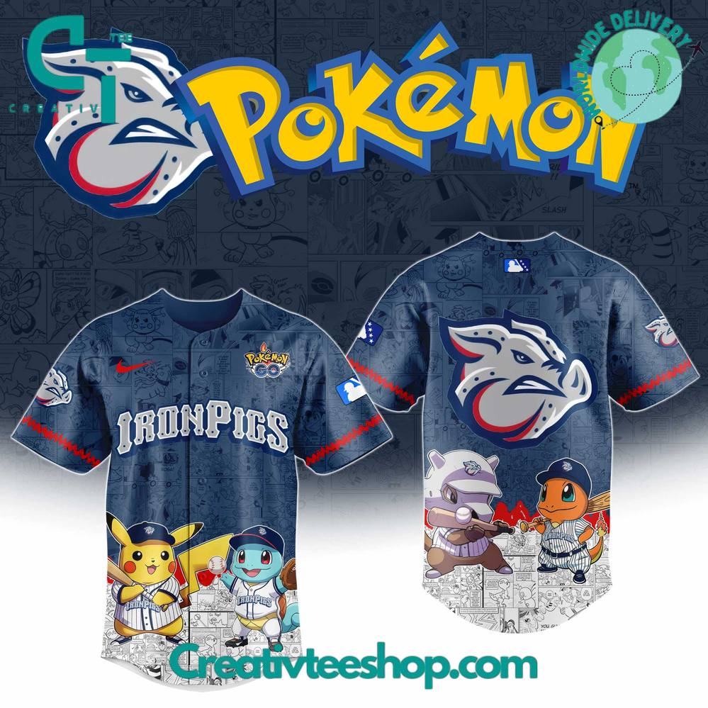 Lehigh Valley Ironpigs X Pokemon Go Special Baseball Jersey
