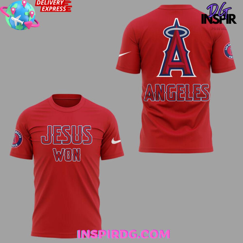 Los Angeles Angels 2025 Jesus Won Edition Shirt Collection - Image 2