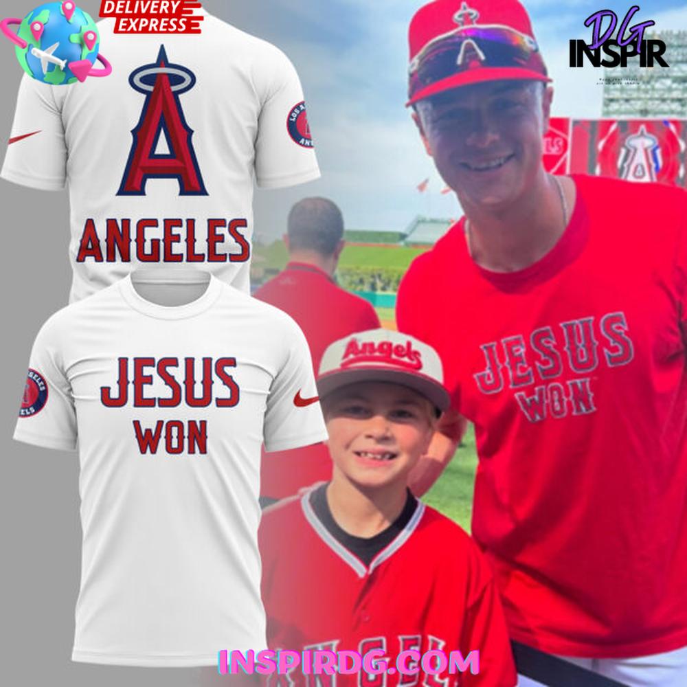 Los Angeles Angels 2025 Jesus Won Edition Shirt Collection - Image 5