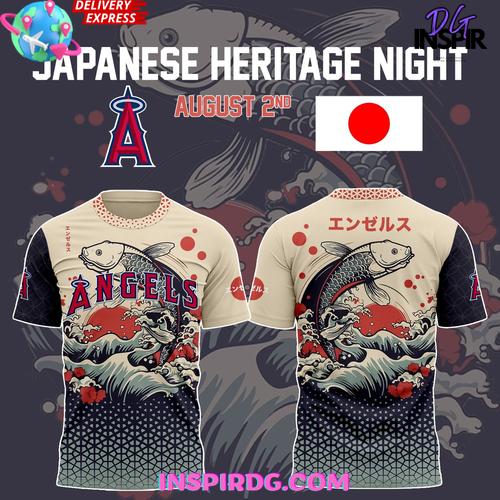 Los Angeles Angels Japanese Heritage Night 2025 T-Shirt