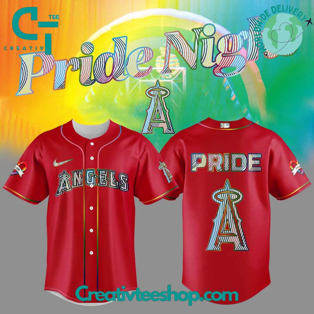 Los Angeles Angels Pride Night 2025 Special Baseball Jersey - Image 2