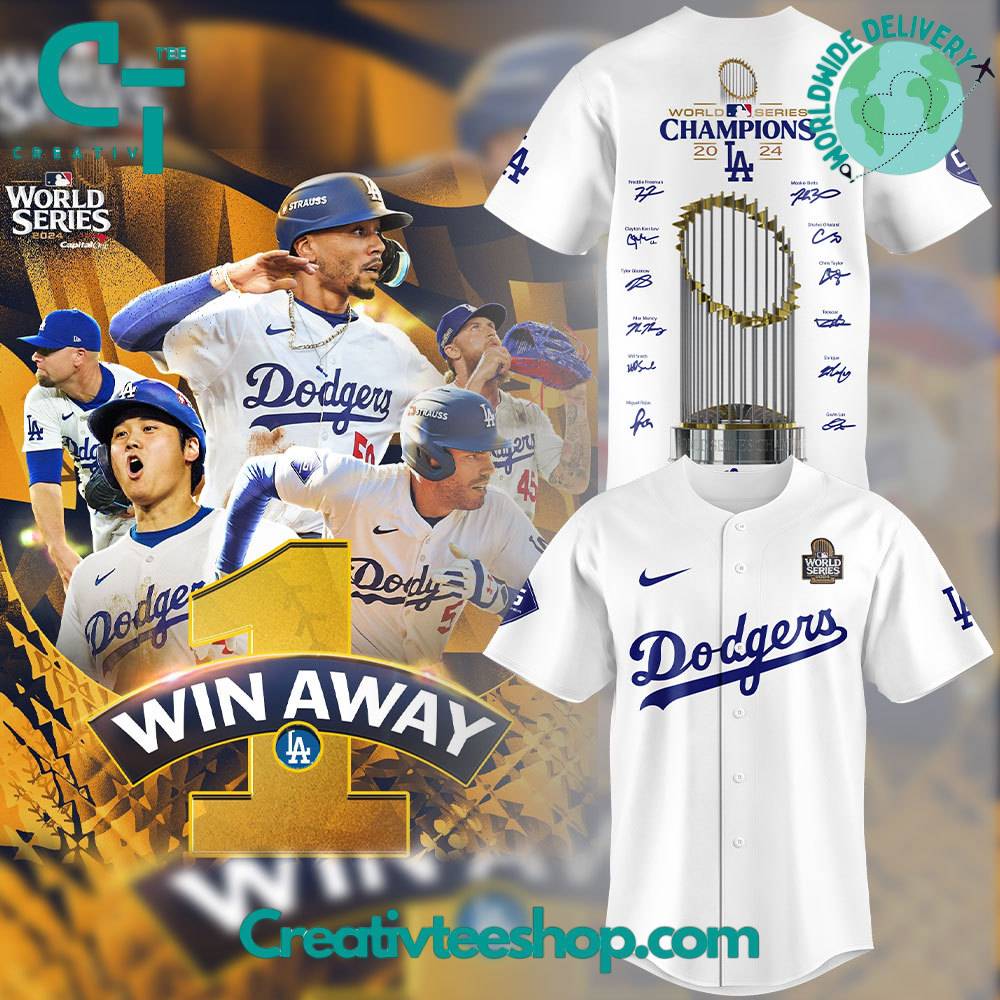 Los Angeles Dodgers 2024 World Series Champions Limited Edition Baseball Jersey