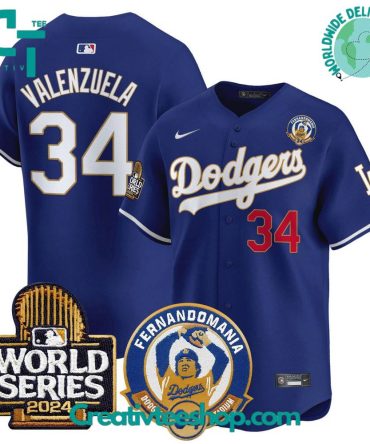Los Angeles Dodgers Fernando Valenzuela Forever 34 Special Edition Jersey