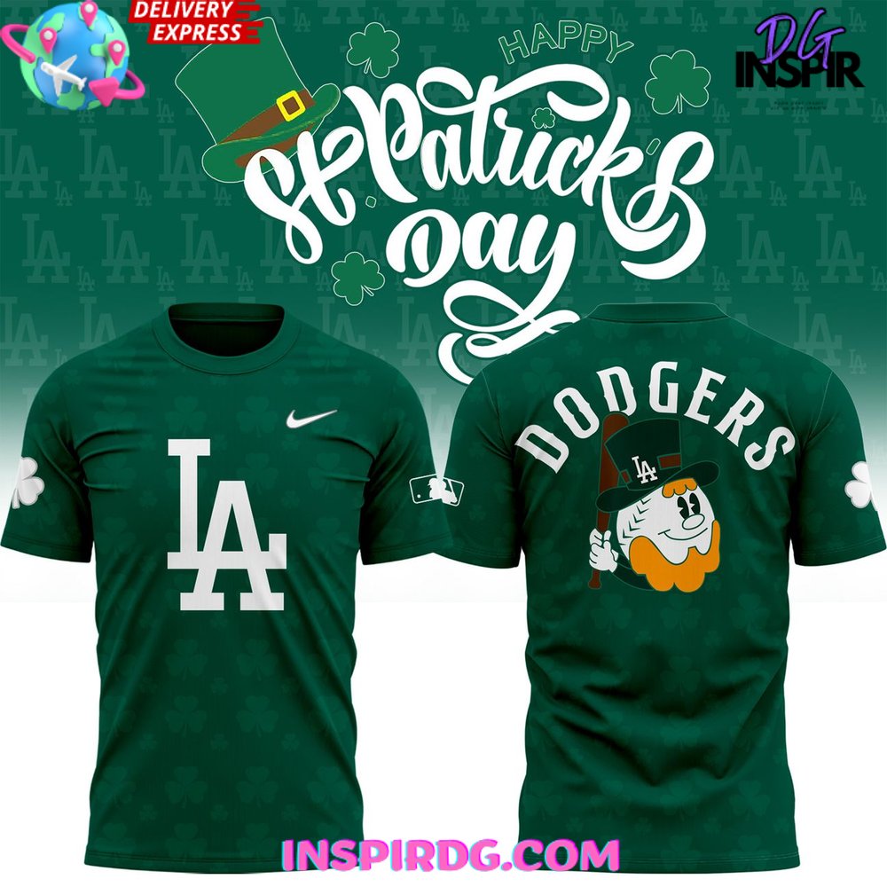Los Angeles Dodgers St. Patrick’S Day 2025 T-Shirt