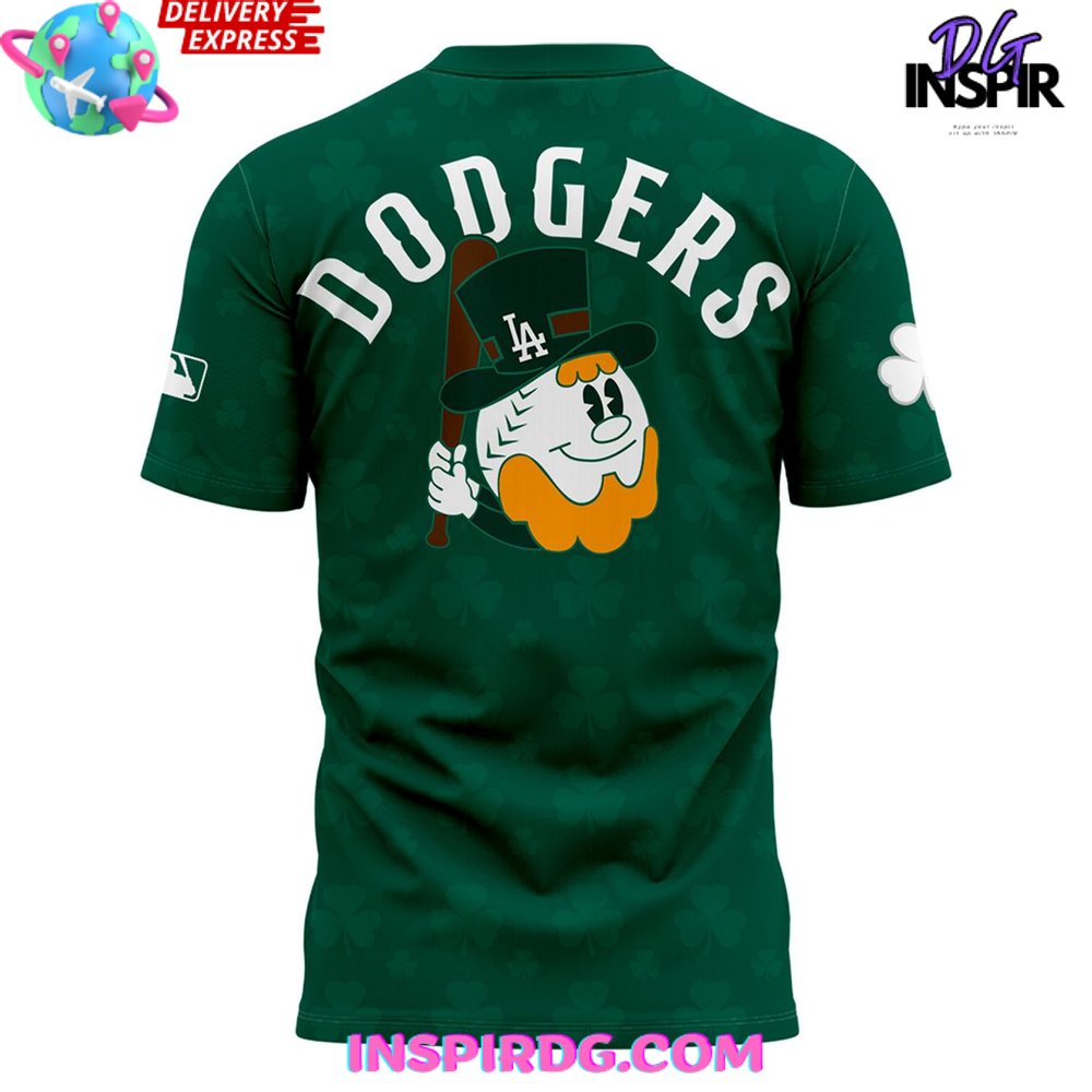 Los Angeles Dodgers St. Patrick’S Day 2025 T-Shirt - Image 3