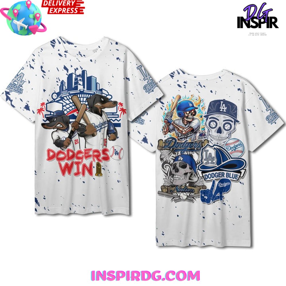 Los Angeles Dodgers Win Premium T-Shirt - Image 2