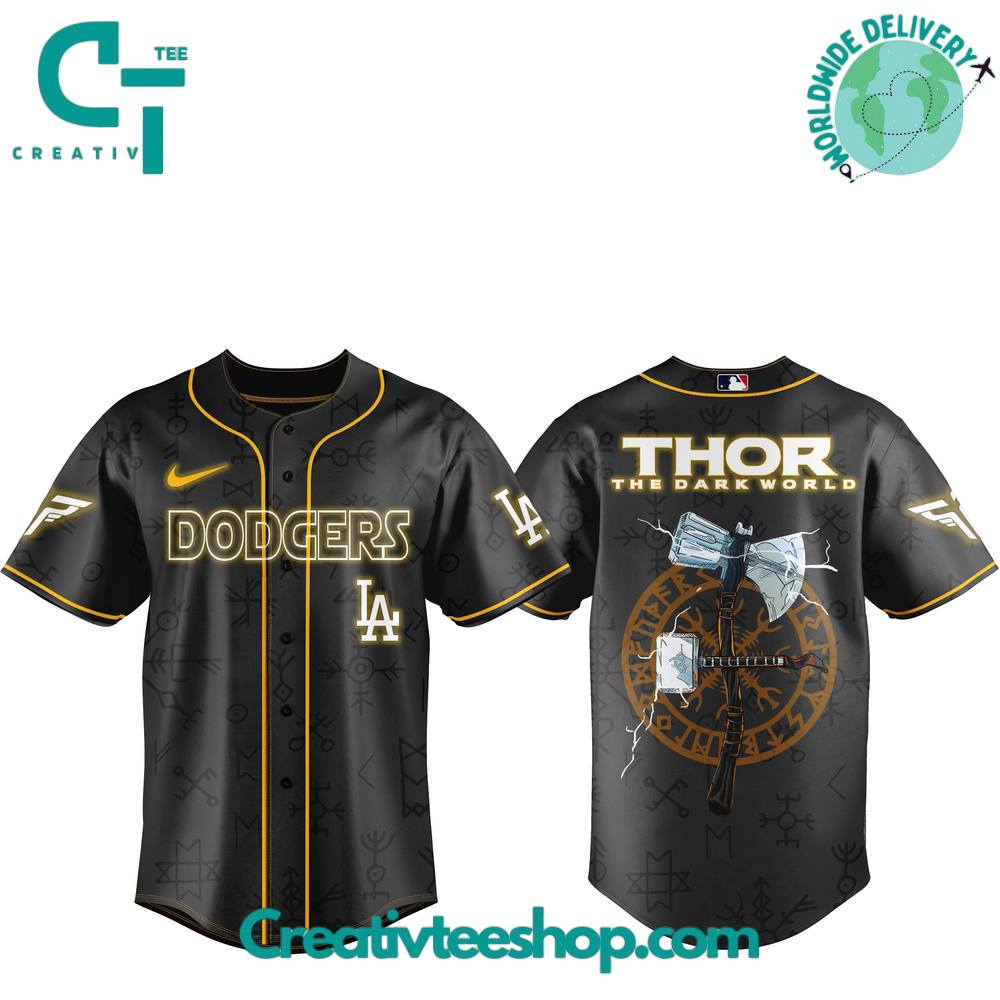 Los Angeles Dodgers X Avengers Special Edition Baseball Jersey - Image 4